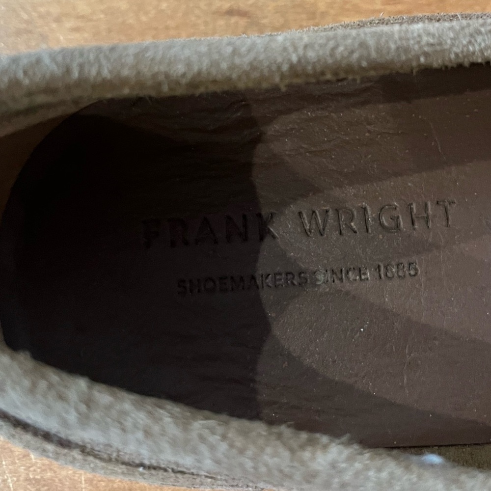 NEW Frank Wright Men's Brown Suede Loafers Size 8 - Picture 7 of 7